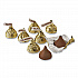 KISSES with Almonds, Gold Foils, 60 oz Bag (HEC62083)