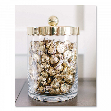 KISSES with Almonds, Gold Foils, 60 oz Bag (HEC62083)