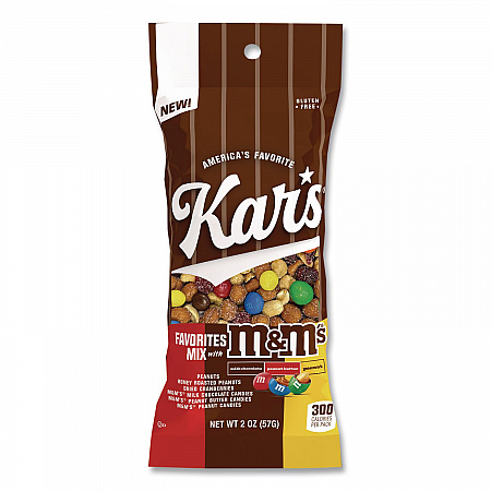 Trail Mix, M and M's Favorites Mix, 2 oz Packet, 12/Box (08958)