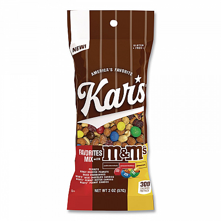 Trail Mix, M and M's Favorites Mix, 2 oz Packet, 12/Box (08958)