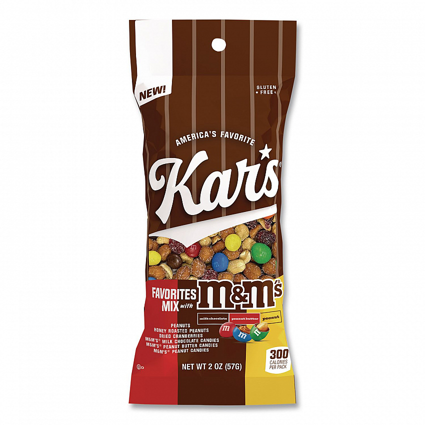 Trail Mix, M and M's Favorites Mix, 2 oz Packet, 12/Box (08958)