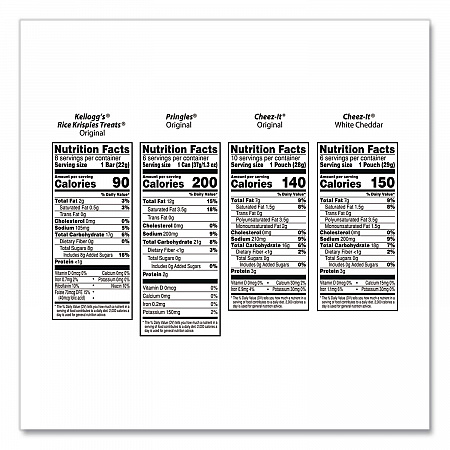Mega Variety Pack, Cheez-Its, Pringles, Rice Krispies, Individually Wrapped, 30/Box (KEE00149)