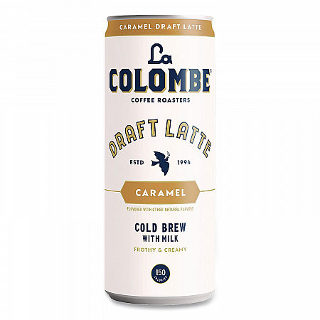 Draft Latte Cold Brew, Caramel Latte, 11 oz Can, 12/Carton (LCT00499)