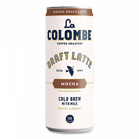 Draft Latte Cold Brew, Mocha Latte, 11 oz Can, 12/Carton (LCT00500)