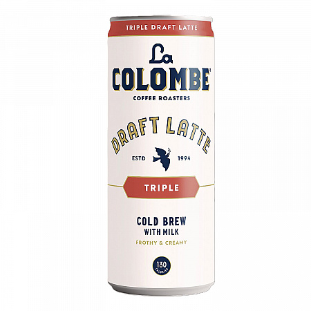 Draft Latte Cold Brew, Triple Shot Espresso Latte, 11 oz Can, 12/Carton (LCT00501)