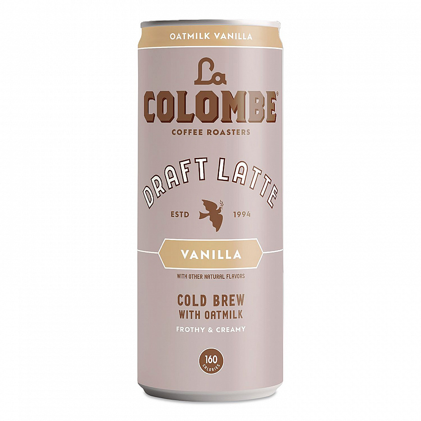 Draft Latte Cold Brew, Vanilla Latte with Oat Milk, 11 oz Can, 12/Carton (LCT00521)