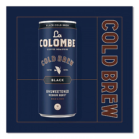 Cold Brew Coffee, Black, 11 oz Can, 12/Carton (LCT00535)