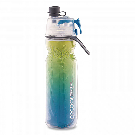 Elite Mist 'N Sip Plastic Double-Wall Insulated Water Bottle, 20 oz, Ombre Blue (HMLDP07OMB)