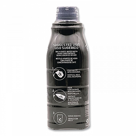Cold Brew Coffee Concentrate, Pure Black, 32 oz Bottle (HFP01607)