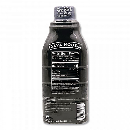 Cold Brew Coffee Concentrate, Pure Black, 32 oz Bottle (HFP01607)