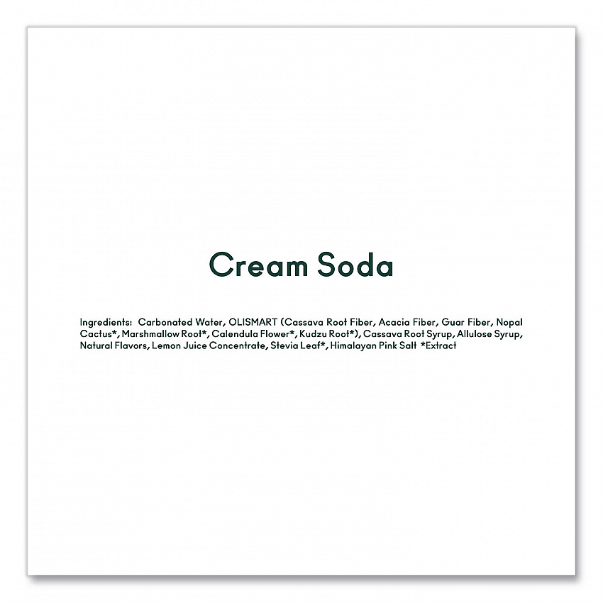 Prebiotic Soda, Cream Soda, 12 oz Can, 12/Carton (ICO70289)