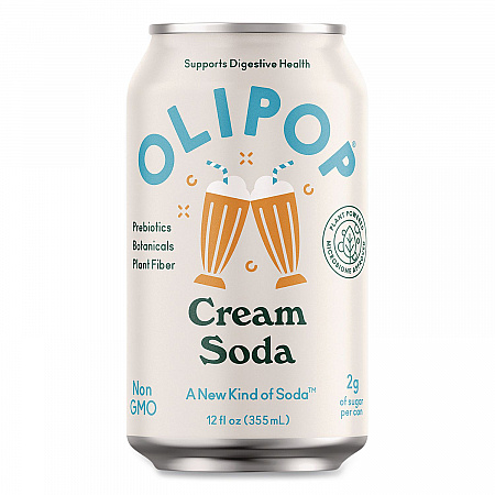 Prebiotic Soda, Cream Soda, 12 oz Can, 12/Carton (ICO70289)