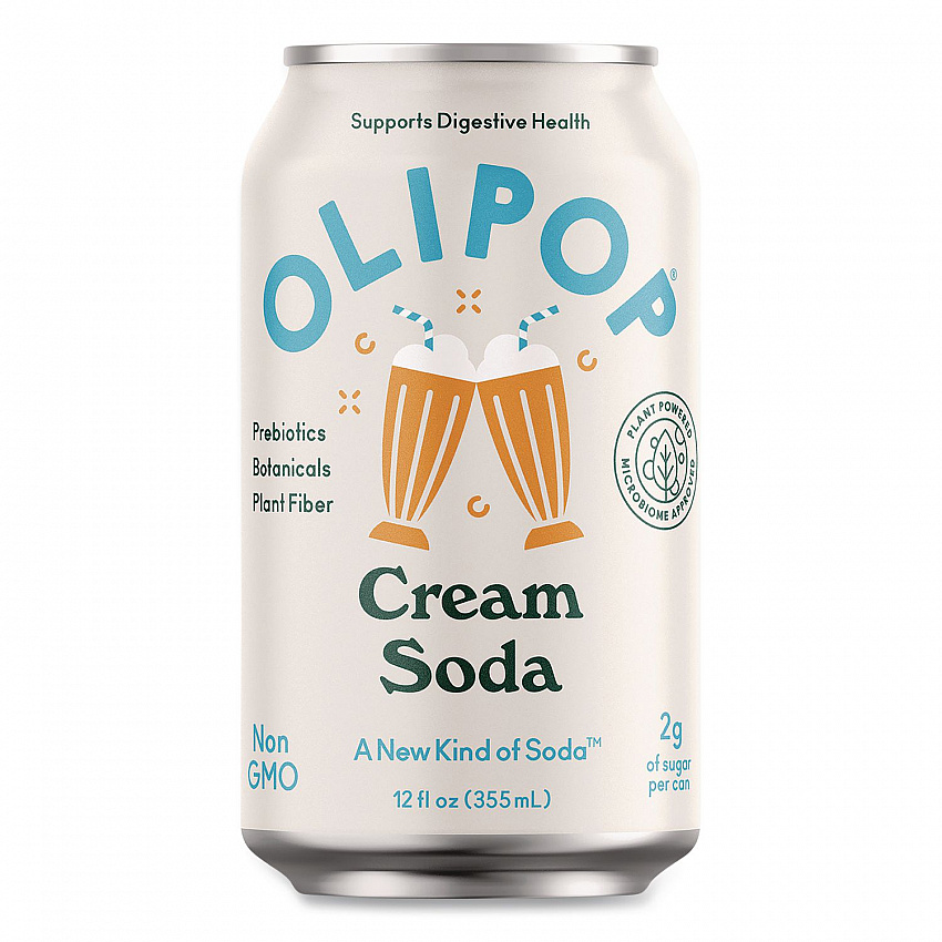Prebiotic Soda, Cream Soda, 12 oz Can, 12/Carton (ICO70289)