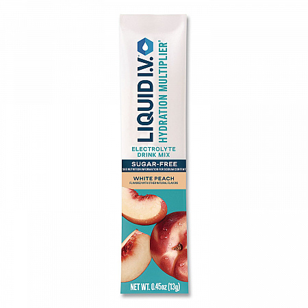 Sugar-Free Hydration Multiplier, 0.45 oz Stick, Sugar-Free White Peach, 15/Pack (EHC28674)