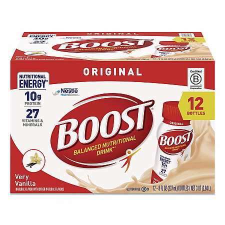 Original Nutritional Drink, Very Vanilla, 8 oz Bottle, 24/Carton (ZHC02802)