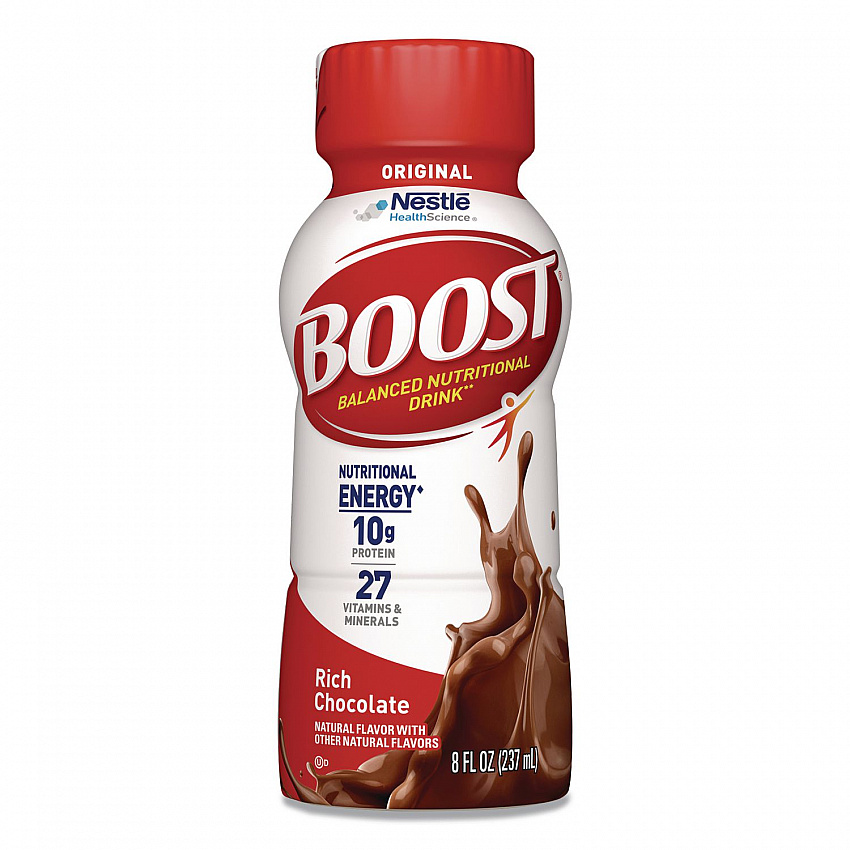 Original Nutritional Drink, Rich Chocolate, 8 oz Bottle, 24/Carton (ZHC48120)