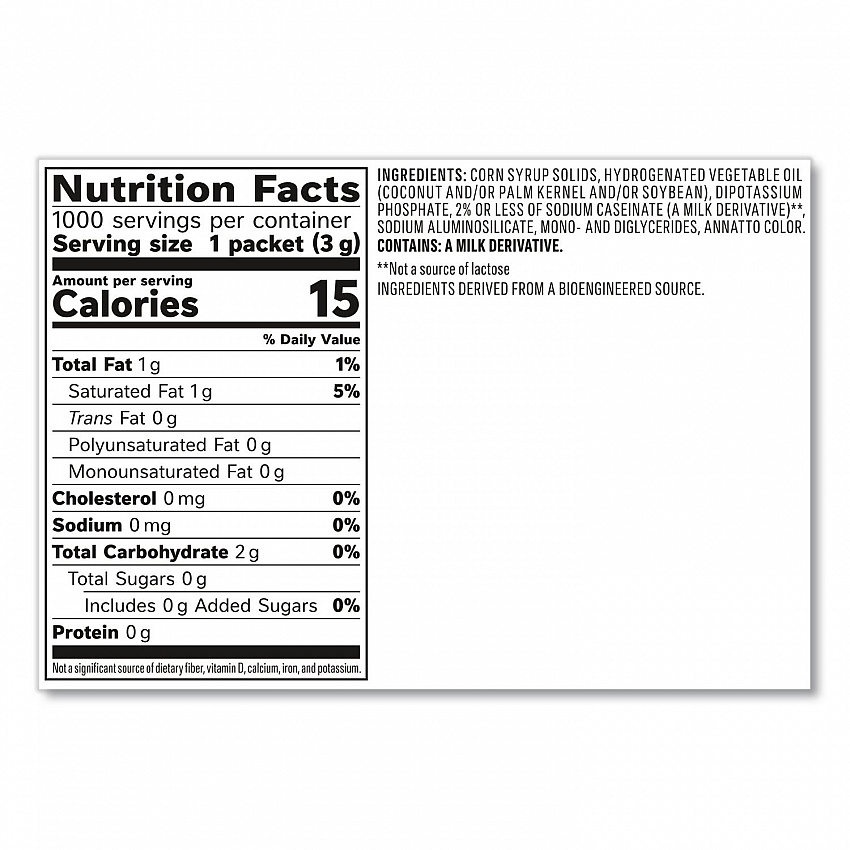 Powdered Creamer Packets, Original, 0.1 oz Packet, 1,000/Carton (30022)