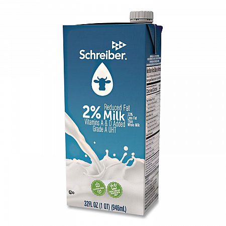2% Milk, 32 oz, 12/Carton (PAU93048)