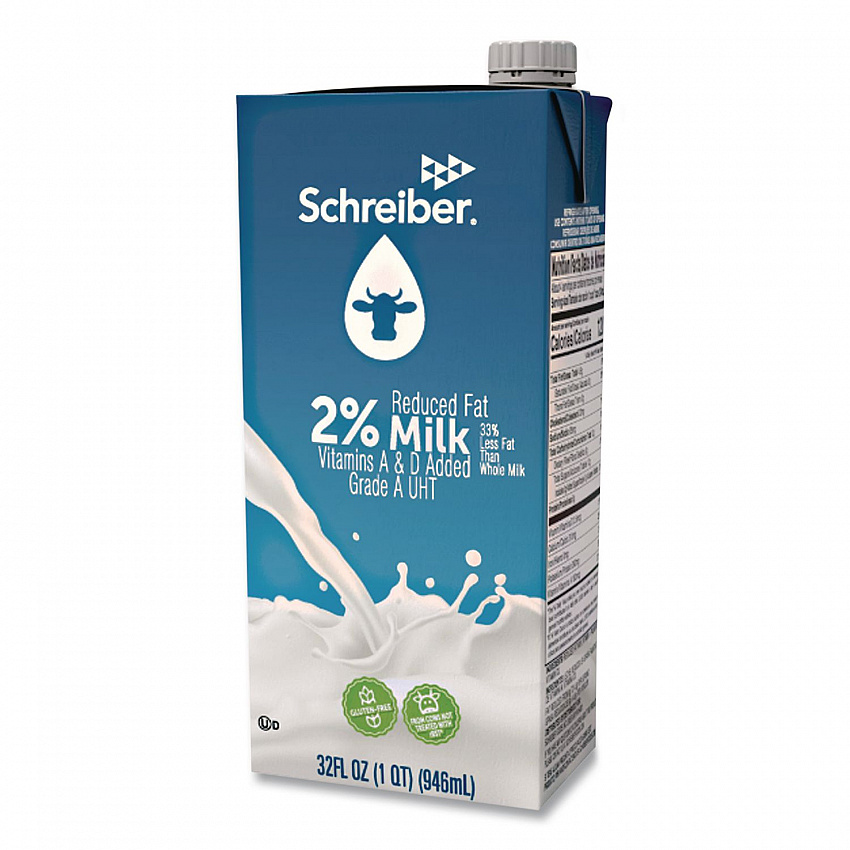 2% Milk, 32 oz, 12/Carton (PAU93048)