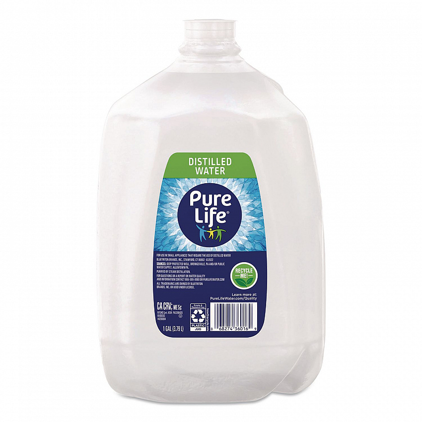 Distilled Water, 1 gal Bottle, 6 Bottles/Carton (12532472PK)