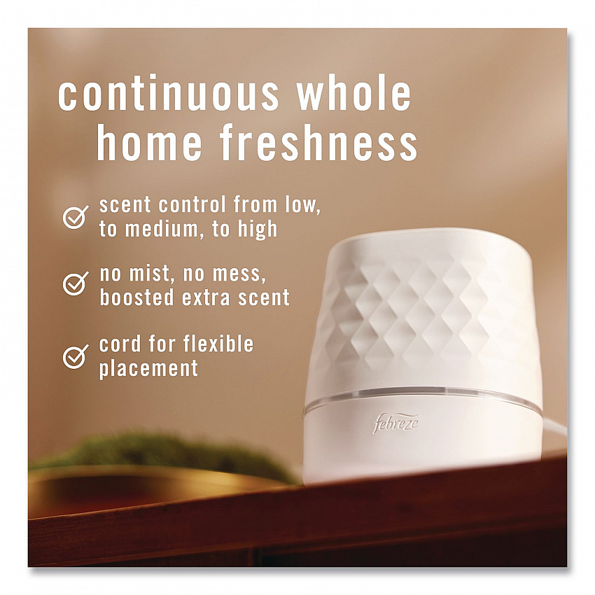 Plug Scent Booster Oil Diffuser, 4.44 x 5.43 x 4.25, White (14637)