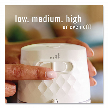 Plug Scent Booster Oil Diffuser, 4.44 x 5.43 x 4.25, White (14637)