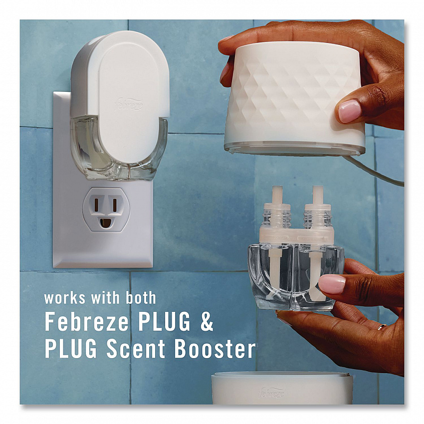 Plug Scent Booster Oil Diffuser, 4.44 x 5.43 x 4.25, White (14637)