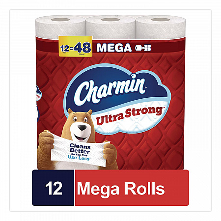Ultra Strong Bathroom Tissue, Septic Safe, 2-Ply, White, 220 Sheets/Roll, 12 Rolls/Pack (32173)