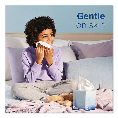 Ultra Soft Facial Tissue, 2-Ply, White, 72 Sheets/Box, 8 Boxes/Pack (61971)