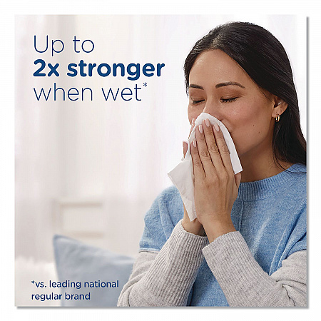 Ultra Soft Facial Tissue, 2-Ply, White, 72 Sheets/Box, 8 Boxes/Pack (61971)