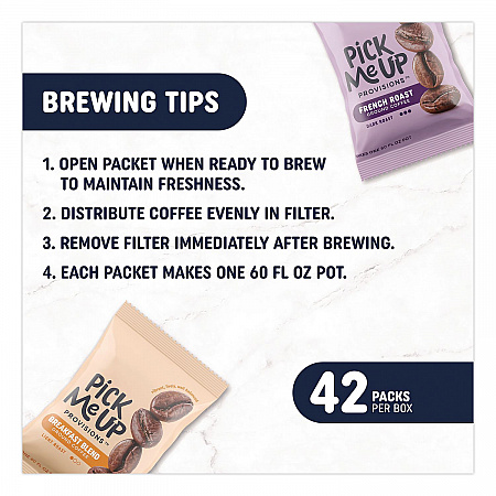 French Roast Coffee Fraction Pack, 2.2 oz, 42/Carton (BHS90366)