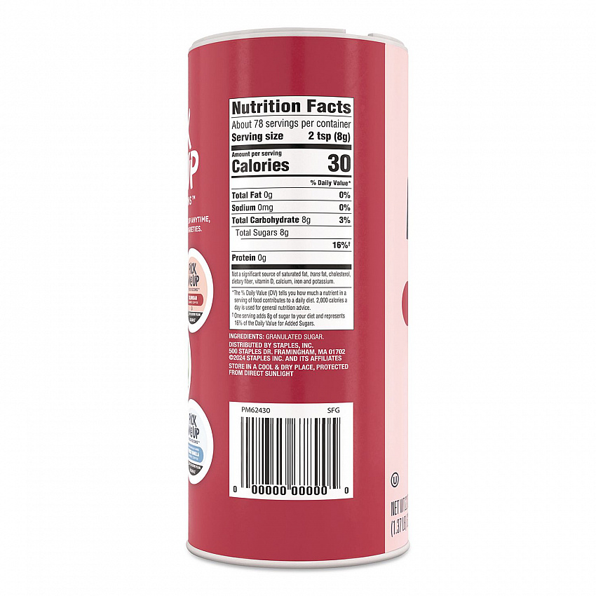 Pure Sugar, 22 oz Canister, 8/Pack (PM62430)