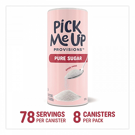 Pure Sugar, 22 oz Canister, 8/Pack (PM62430)