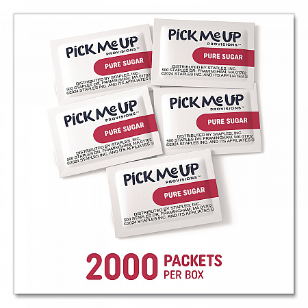 Pure Sugar Packets, 0.1 oz, 2,000/Box (PM62431)