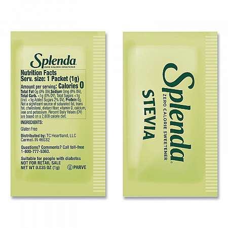 Stevia Sweetener Pack, 0.04 oz, 1,000/Carton (HFP00615)
