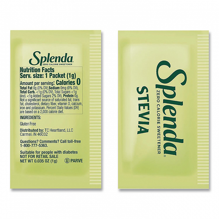 Stevia Sweetener Pack, 0.04 oz, 1,000/Carton (HFP00615)