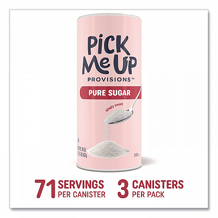 Pure Sugar, 20 oz Canister, 3/Pack (PM62433)