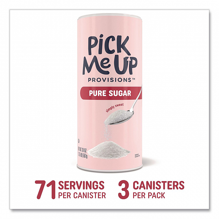 Pure Sugar, 20 oz Canister, 3/Pack (PM62433)