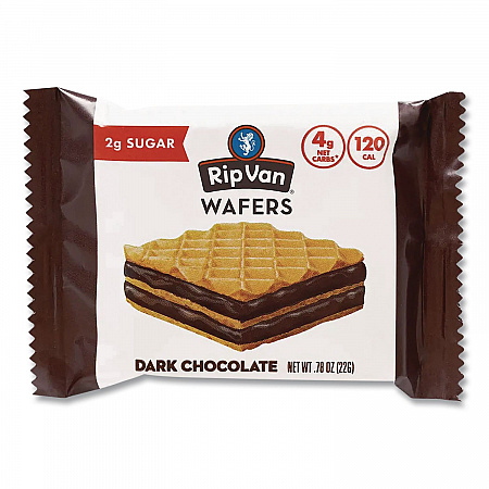 Wafers, Dark Chocolate, 0.78 oz Packet, 16/Box (RVW70520)