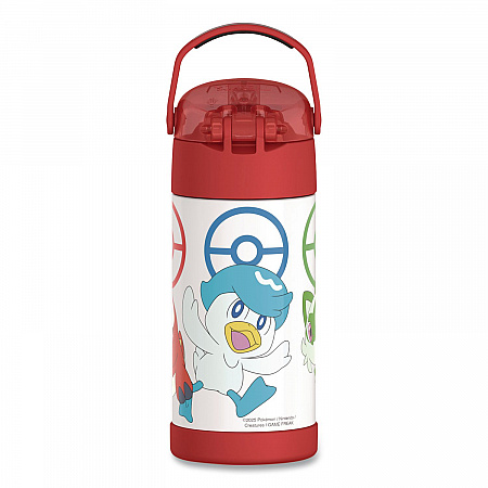 FUNtainer Pokemon Stainless Steel Vacuum Insulated Water Bottle, 12 oz, Multicolor (F4105PM6M)