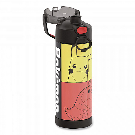 FUNtainer Pokemon Stainless Steel Vacuum Insulated Water Bottle, 16 oz, Multicolor (F42105PM6M)