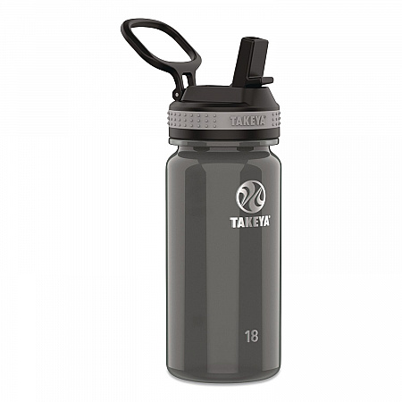 Tritan Plastic Water Bottle, 18 oz, 1 Royal Bottle, 1 Black Bottle, 2/Pack (51464)