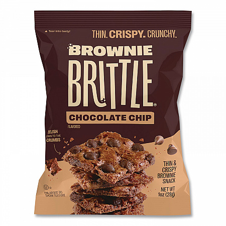Crunchy Brownie Snack Variety Pack, Chocolate Chip and Salted Caramel, 2 oz Bag, 20/Carton (KAR01416)
