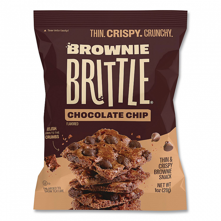 Crunchy Brownie Snack Variety Pack, Chocolate Chip and Salted Caramel, 2 oz Bag, 20/Carton (KAR01416)