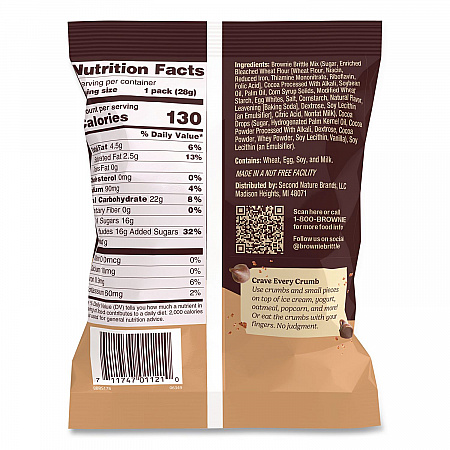 Crunchy Brownie Snack Variety Pack, Chocolate Chip and Salted Caramel, 2 oz Bag, 20/Carton (KAR01416)