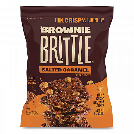 Crunchy Brownie Snack Variety Pack, Chocolate Chip and Salted Caramel, 2 oz Bag, 20/Carton (KAR01416)