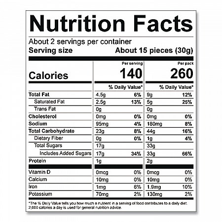 Chocolate Chip Crisps, 2 oz Bag, 24/Carton (SGB01122)
