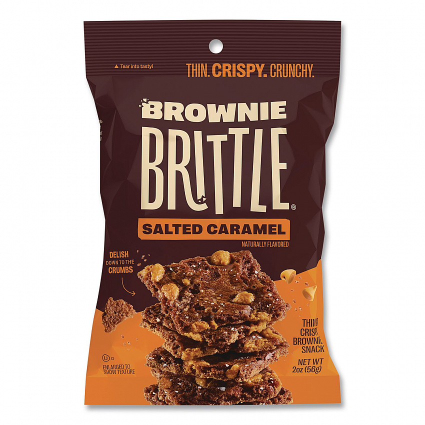 Salted Caramel Brownie Snack, 2 oz Bag, 24/Carton (SGB01132)