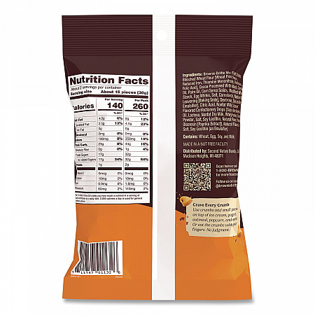 Salted Caramel Brownie Snack, 2 oz Bag, 24/Carton (SGB01132)