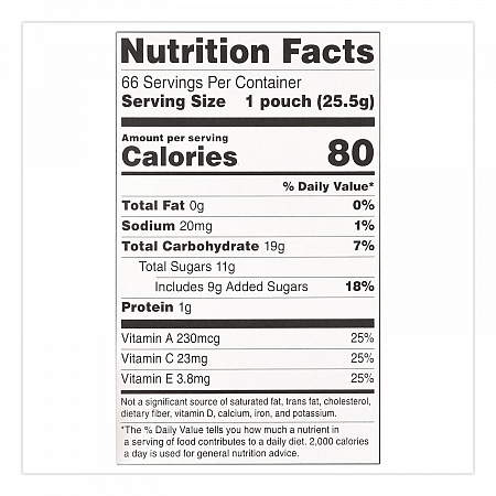 Mixed Fruit Snacks Club Size, 0.8 oz Packet, 66/Box (24328406)